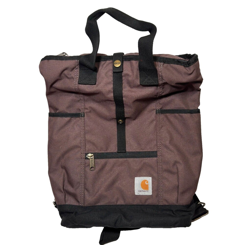 Carhartt Legacy Hybrid Convertible Backpack Tote Bag Burgundy Wine Maroon Laptop
